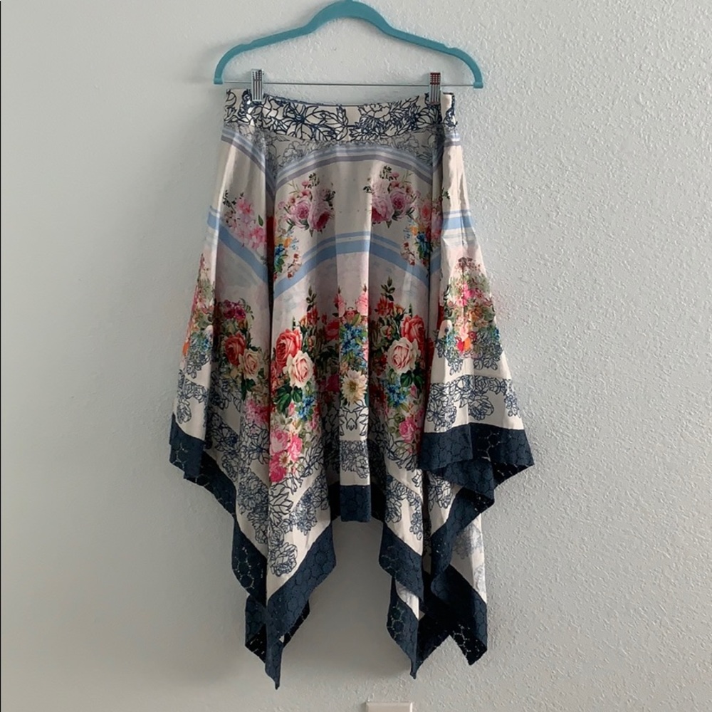 NWT Anthropologie Geisha Designs Floral Skirt 10